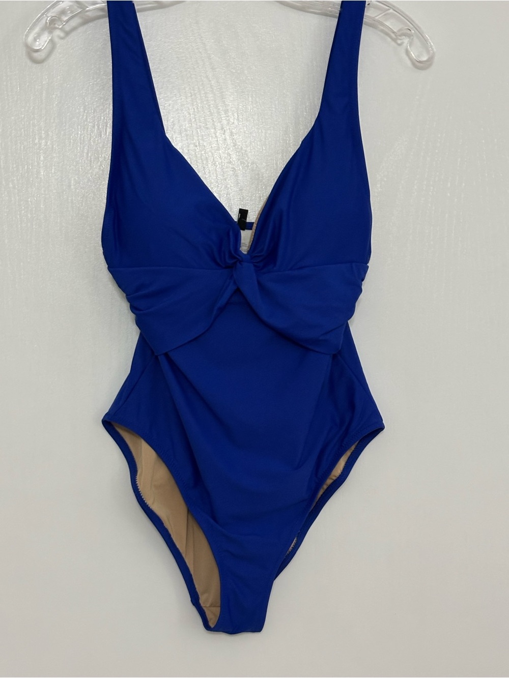 J. Crew Regal Blue Knot-Front  One-Piece Swimsuit Women Size 4